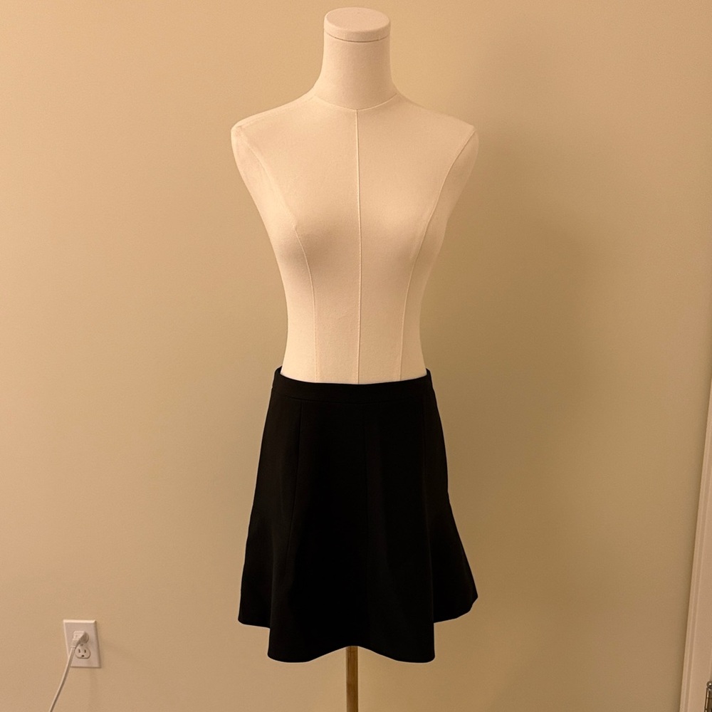 J. Crew Classic Black Skater Skirt